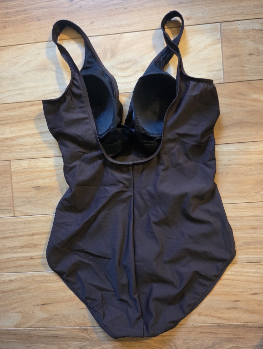 Miraclesuit Swimsuit Slimming Wrap Style Brown Size 12 - Picture 4 of 7